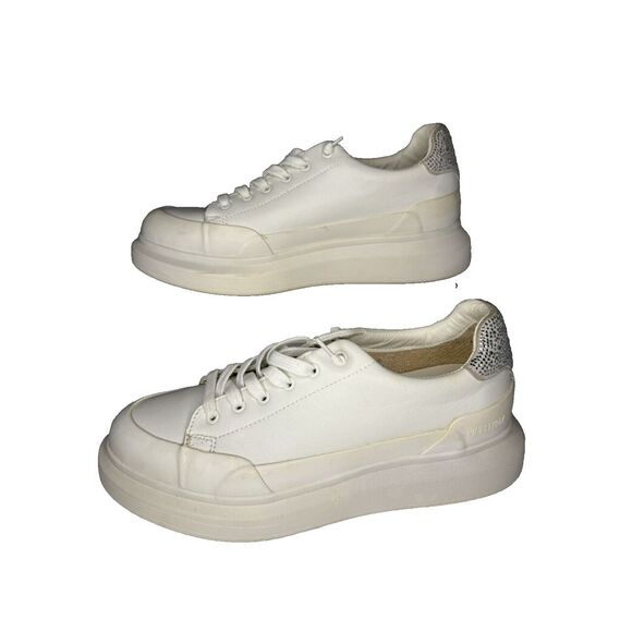 Vintage Havana Shoes - VINTAGE‎ HAVANA Women's Angela Platform Rhinestone Sneakers White 11